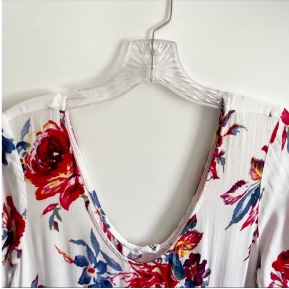 Somedays Lovin Revolve True Romance dress white floral babydoll ruffle tiered - Picture 6 of 9